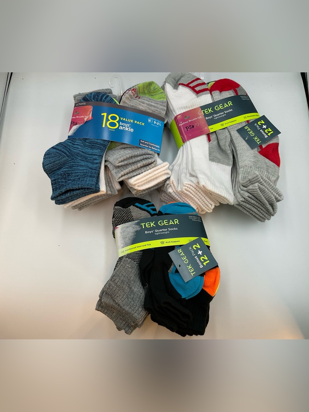 Tek Gear Boys' Mixed Color Sock Pack - Assorted Colors